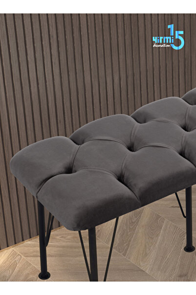 Yirmi15 Metal Ayaklı Babyface Puf & BenchFüme Bench 2024