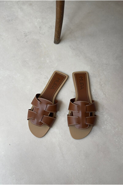 Mupa Shoes Tan γυναικείες παντόφλες