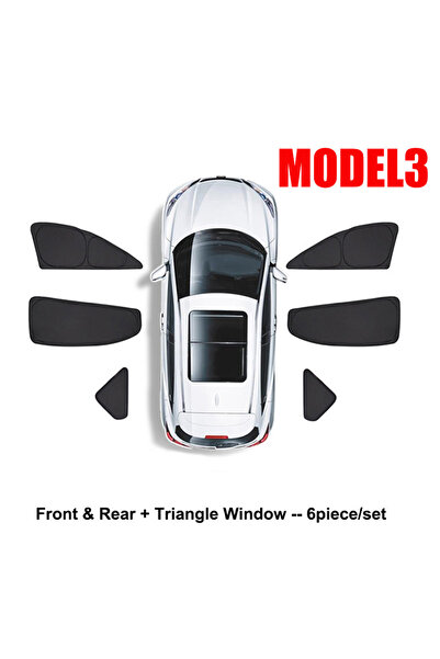 Choice موديل 3، 6 قطع جانبية لسيارة تسلا موديل 3 هايلاند 2024 و2025، ستائر جا...