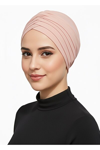 Ramellia Light Pink Ready-To-Wear Hijab Bonnet, Socialite Bonnet, Practical Ready-To-Wear Bonnet