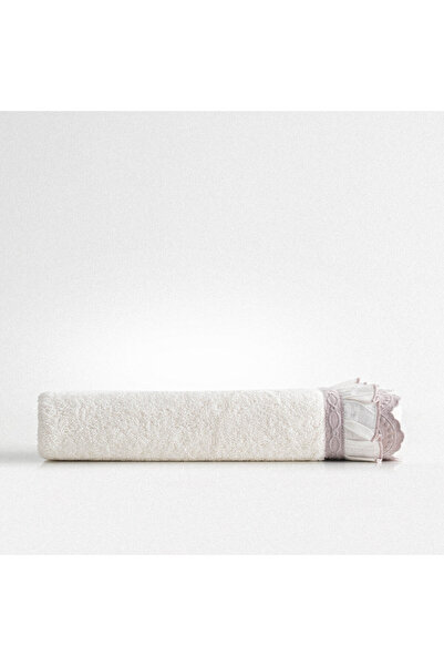 Ecocotton Alessa Банний рушник 100% органічна бавовна з мереживом, сірий, 80x150 см