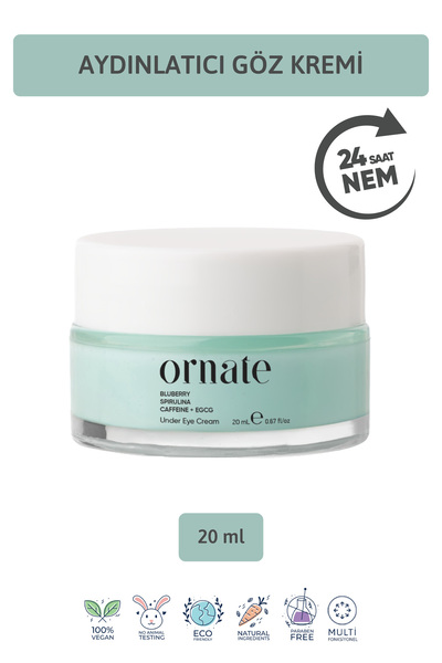 ORNATE Göz Altı Koyu Görünümü Ve Kırışıklık Karşıtı Nemlendirici Göz Altı Kremi