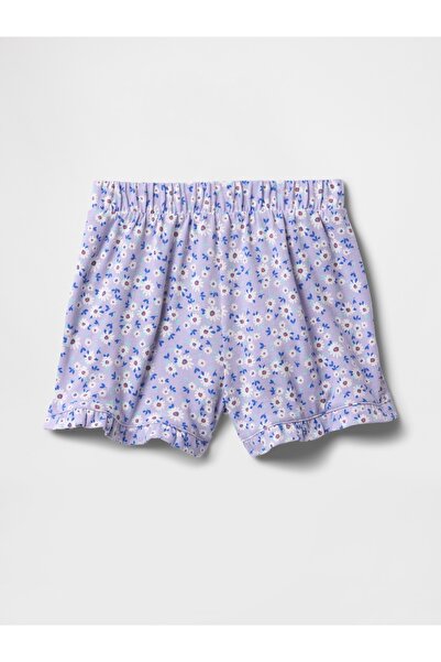 GAP Kız Bebek Mor Mix & Match Ruffle Şort