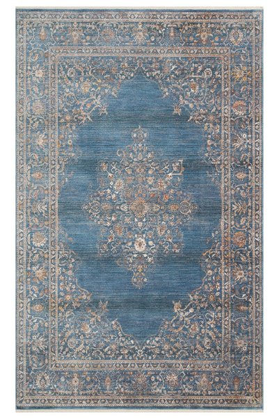 akbel halı & yatak exclusive home design Pietra PTA 18 Mavi Navy -Klasik Tasa...