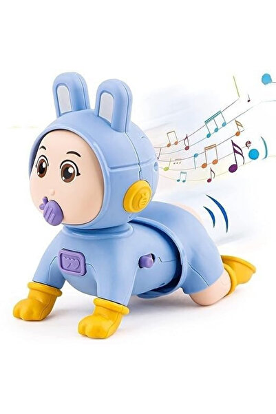 TUENGİ STORE Pilli Işıklı Müzikli Bebek Aktivite Emekleme Arkadaşı Oyuncak Emekleyen Bebek