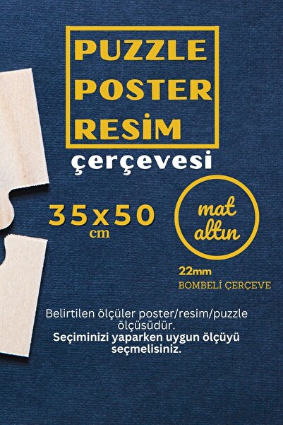AtlasSG 22lik ESKİTME ALTIN Puzzle 500 Poster Resim Çerçevesi PVCli Postersiz...
