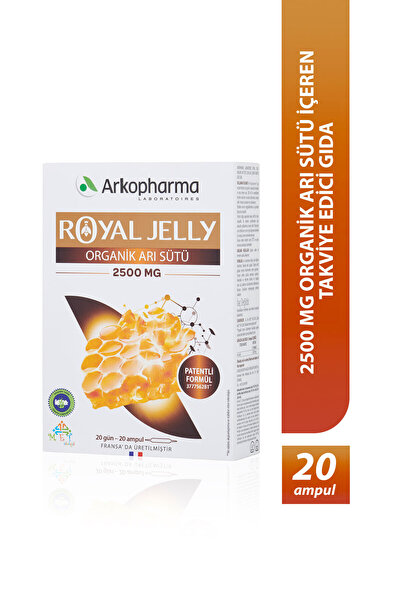 Arkopharma Royal Jelly Organik Arı Sütü 2500 Mg