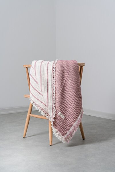 Rikka Home %100 Pamuk 4Kat Muslin Yatak ve Koltuk Örtüsü-Oeko-Tex Sertifika,M...