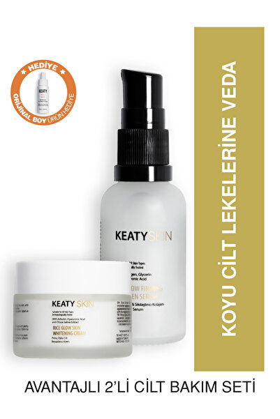 KEATY Cilt Lekelerine Veda Seti | Kolajenli Leke Karşıtı Serum 30Ml + Beyazla...