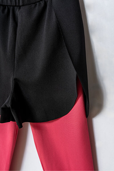 Beniizle Girls' Sports Suit with Shorts Detail