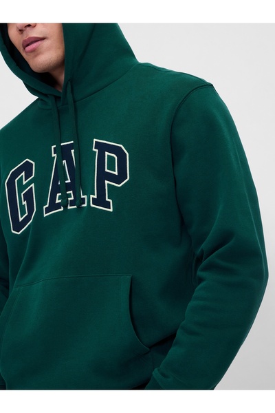 GAP Erkek Yeşil Logo Vintage Sweatshirt