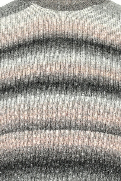 Abdullah Kiğılı Bato Yaka Slim Fit Вузький крій Безшовний вовняний трикотажний светр