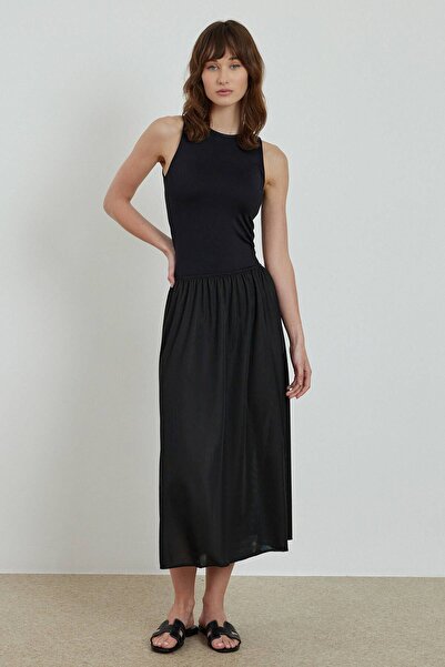 Hooopstore Black Skirt and Lining Set