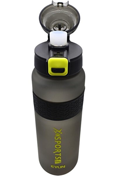 Twisoo Sports Water Bottle - Leak Proof, BPA Free, Hygienic Tritan Plastic and Silicone, 950ml (Gray