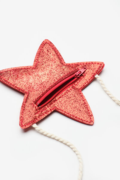 Le Mabelle Red Glitter Girl's Star Bag