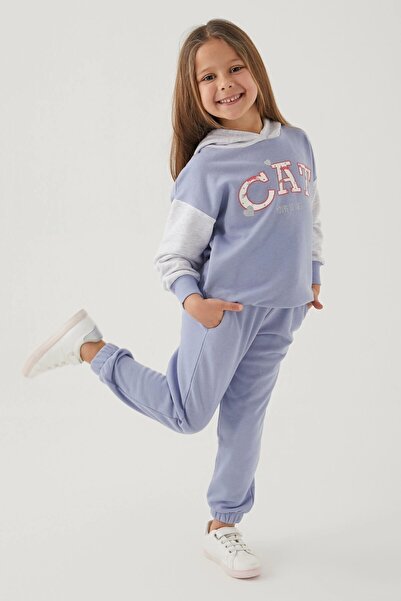 Rolypoly Cat Your Sweet Blue Girl's Tracksuit Set
