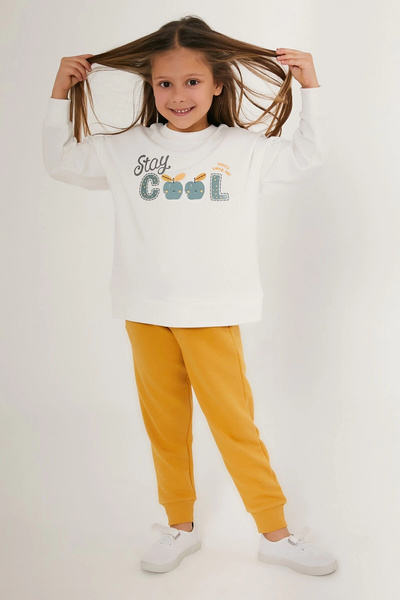 Rolypoly Σετ φόρμας για κορίτσια Cool White