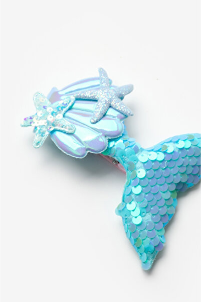 Le Mabelle Blue Sequin Mermaid Girl's Clip Buckle