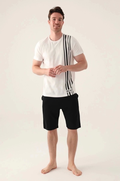 Arnetta Ανδρικό Σετ Βερμούδας - Κρέμα