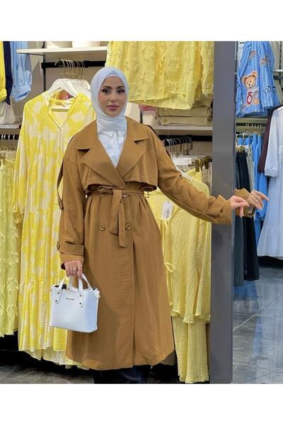 Tebrikler tekstil Women's Summer Stylish Trench Coat Model G3108
