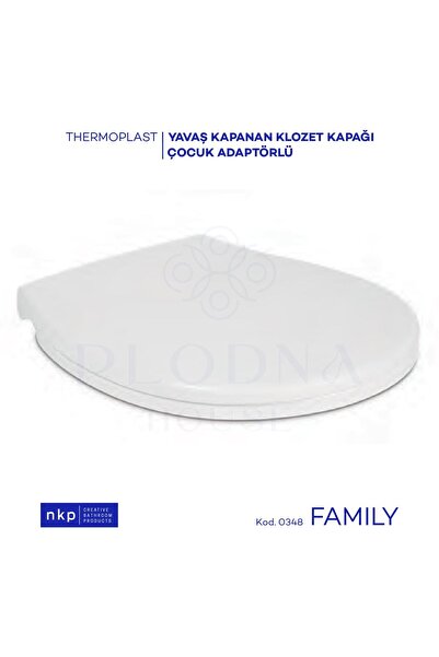 Plodna House Family C Model Çift Kullanımlı Klozet Kapağı Küçük&büyük Çocuk A...