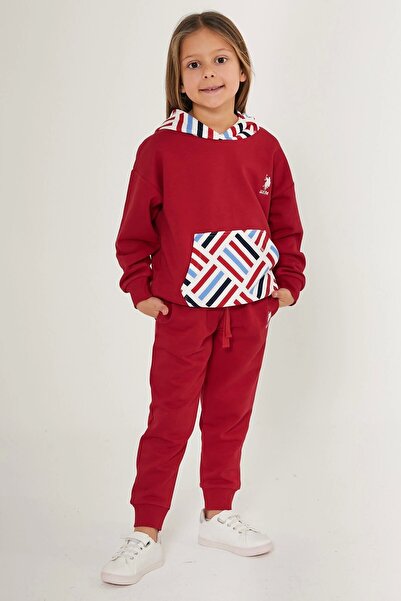 U.S. Polo Assn. LÁNY MELEGÍTŐRUHA - PIROS