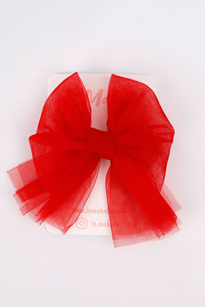 Le Mabelle Red Tulle Bow Girl's Clip Buckle