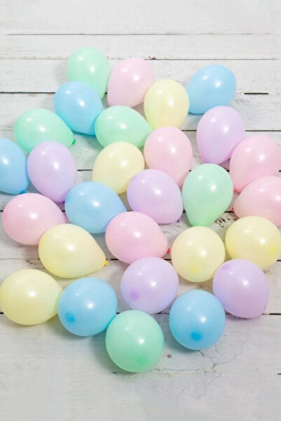 Le Mabelle Multicolored Macaron Mini Balloon Set of 100