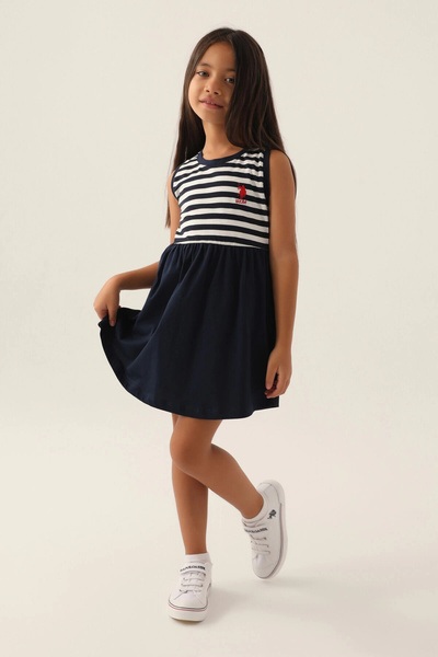 U.S. Polo Assn. Νυχτικό για κορίτσια με αδειοδότηση US Polo Assn Navy Blue