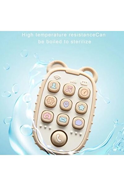 Twisoo Baby Teether Phone Toy – Soft Silicone Mobile Phone Shape Teething Toy for Infants – BPA-