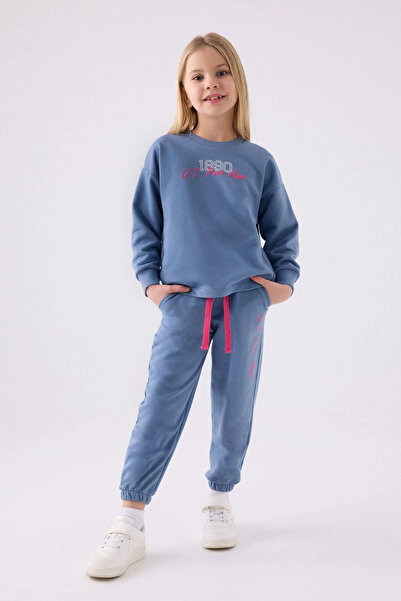 U.S. Polo Assn. Modrá dívčí tepláková souprava