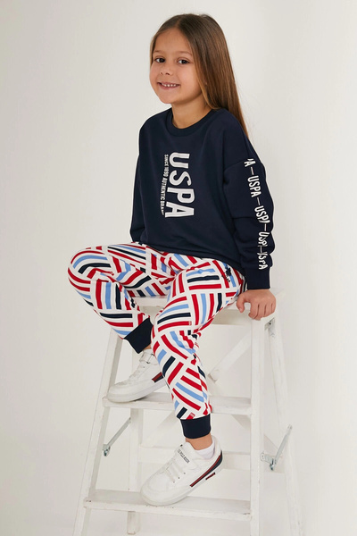 U.S. Polo Assn. U.S. Polo Assn Lacivert Kız Çocuk Eşofman Takımı