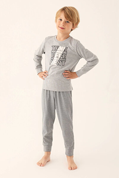Arnetta Antra Melanj Erkek Çocuk Uzun Kol Pijama Takım