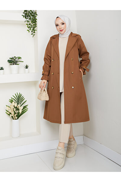 RACE FASHİON Καμπαρντίνα με διπλό γιακά με αδιάβροχη ζώνη RC1103013