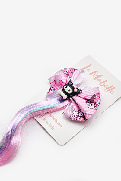 Le Mabelle Pink Kuromi Figured Girl's Hair Clip Buckle
