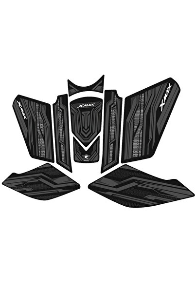 hades motosiklet aksesuarları Xmax 250 Tank Pad Seti 2024-25 Karbon gri