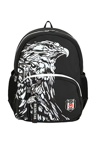 Beşiktaş Black Boy's Backpack 25390-Beşi̇ktaş Kartal School Bag