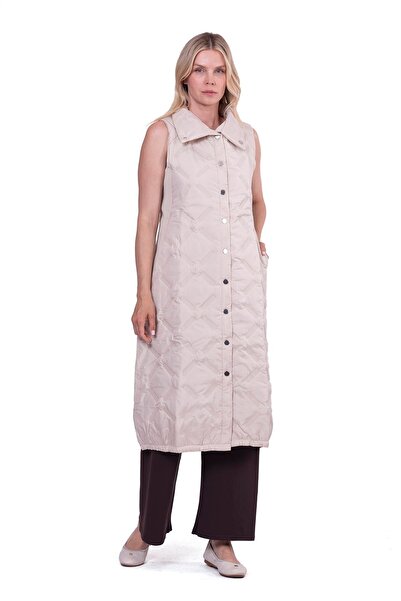 Invee Propeller Quilted Vest Cream