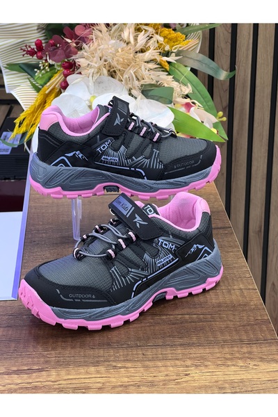 TOMKIDS Pantofi ortopedici impermeabili pentru copii - Negru Roz