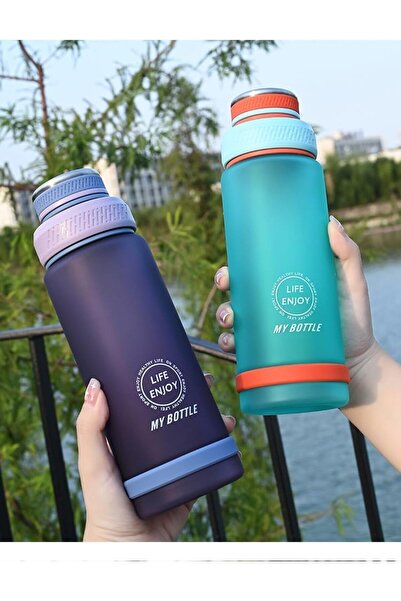 Twisoo 800ml Plastic Water Bottle - Tritan, Leak Proof, Large Capacity, BPA Free, Ideal for Office,