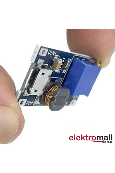 ELEKTROMALL MT3608 DC-DC Voltaj Yükseltici Ayarlanabilir Modül - USB Girişli - 2A