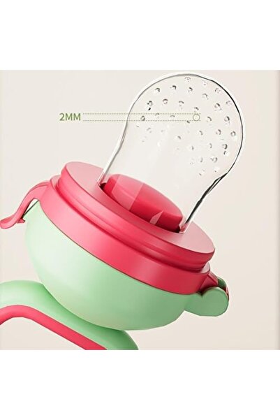 Twisoo Silicone Infant Fruit Feeder - BPA-Free Silicone 3 Size Mesh Nipple - Safe Fresh Vegetable &