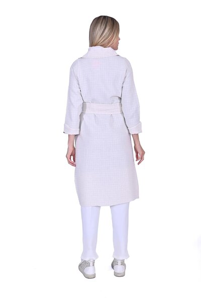 Invee Tweed Cap Ecru