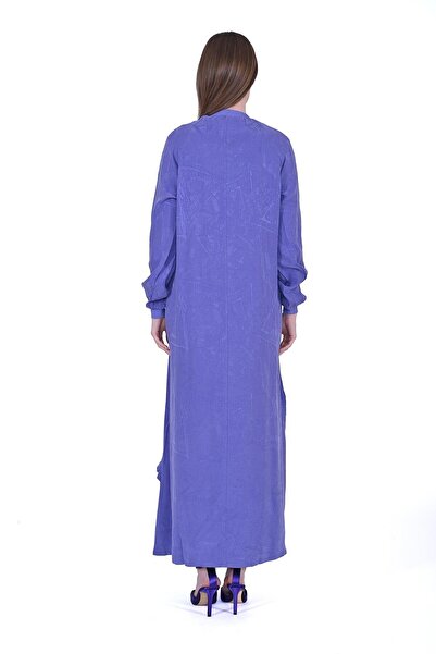 Invee Modal Ön Fırfırlı Elbise MOR