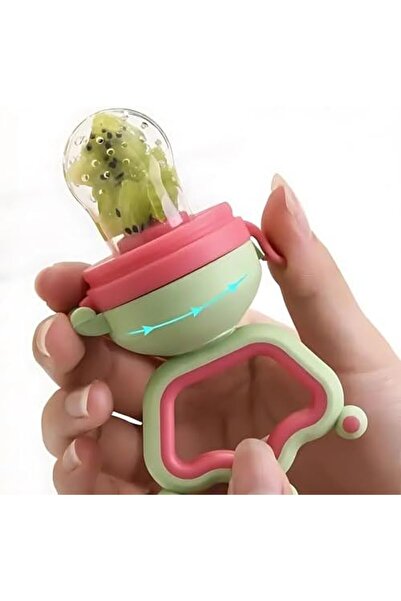 Twisoo Silicone Infant Fruit Feeder - BPA-Free Silicone 3 Size Mesh Nipple - Safe Fresh Vegetable &