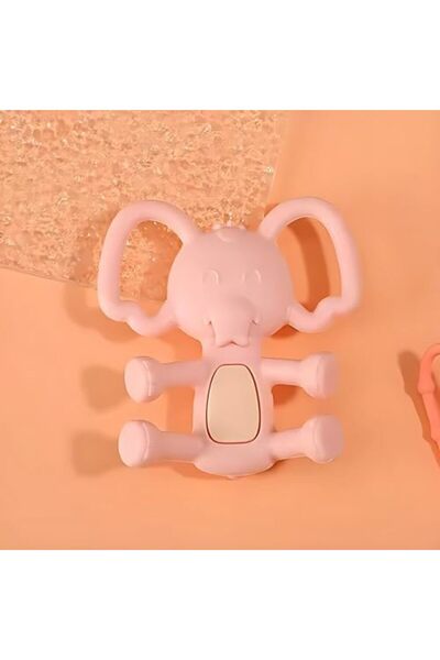 Twisoo Elephant Teether for Babies – BPA-Free, Food-Grade Silicone Teething Toy, Safe to Boil, Han