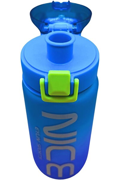 Twisoo Transparent Plastic Water Bottle with Flip-Top Lid, Secure Lock, Leak-Proof Design, Elegant S