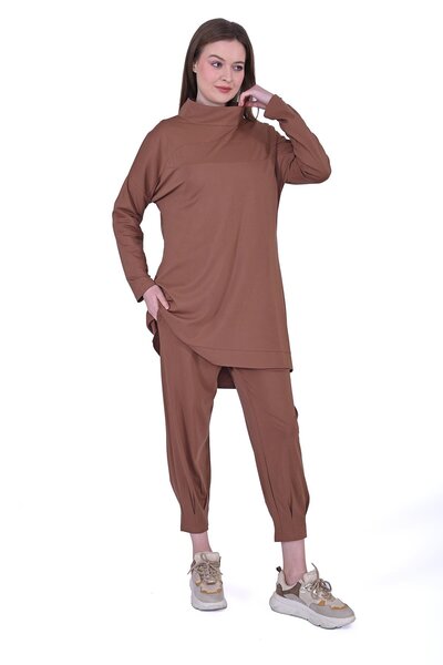 Invee Ear trouser set coffee