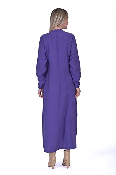 Invee Side Lace Dress Purple