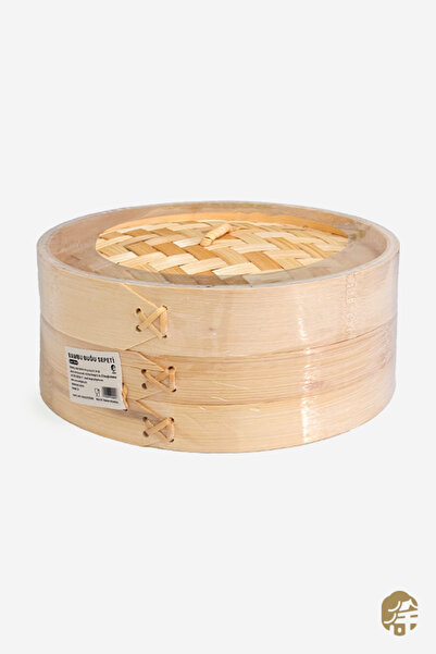 XUSHI GIDA 20Cm Bambu Buharlik Sepeti ( 20Cm Bamboo Steamer ) - 1ADET